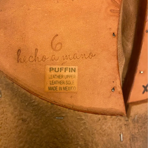 Beek Puffin Leather Booties Brown Size 6 - Picture 4 of 6